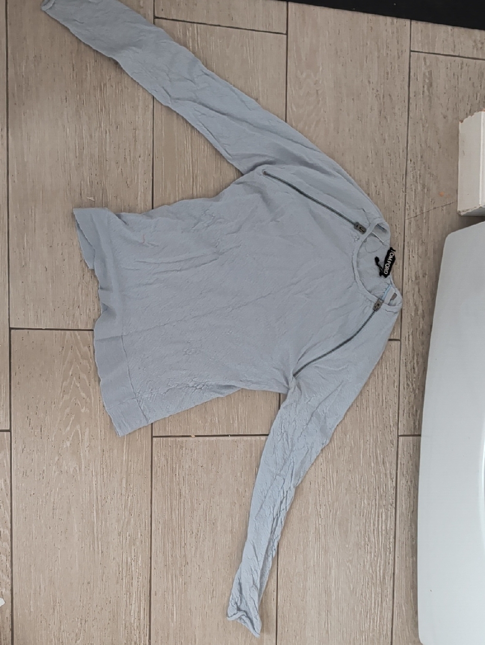 Tom Ford Light Blue Crewneck Knit Sweater